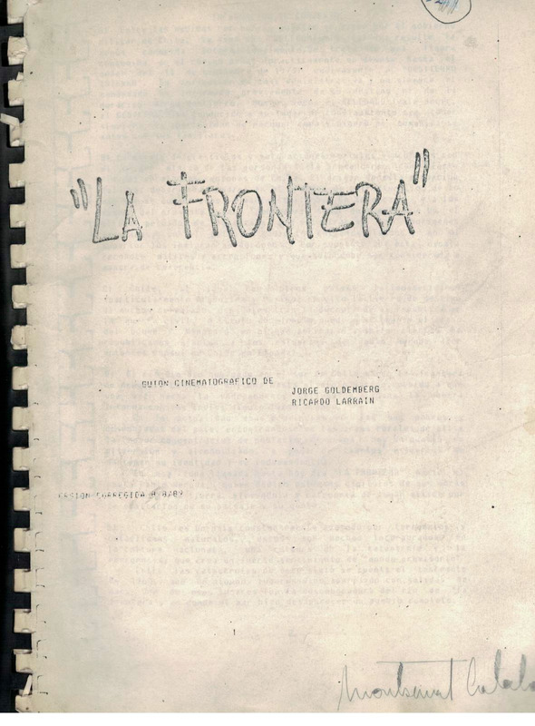 Guion de película La Frontera