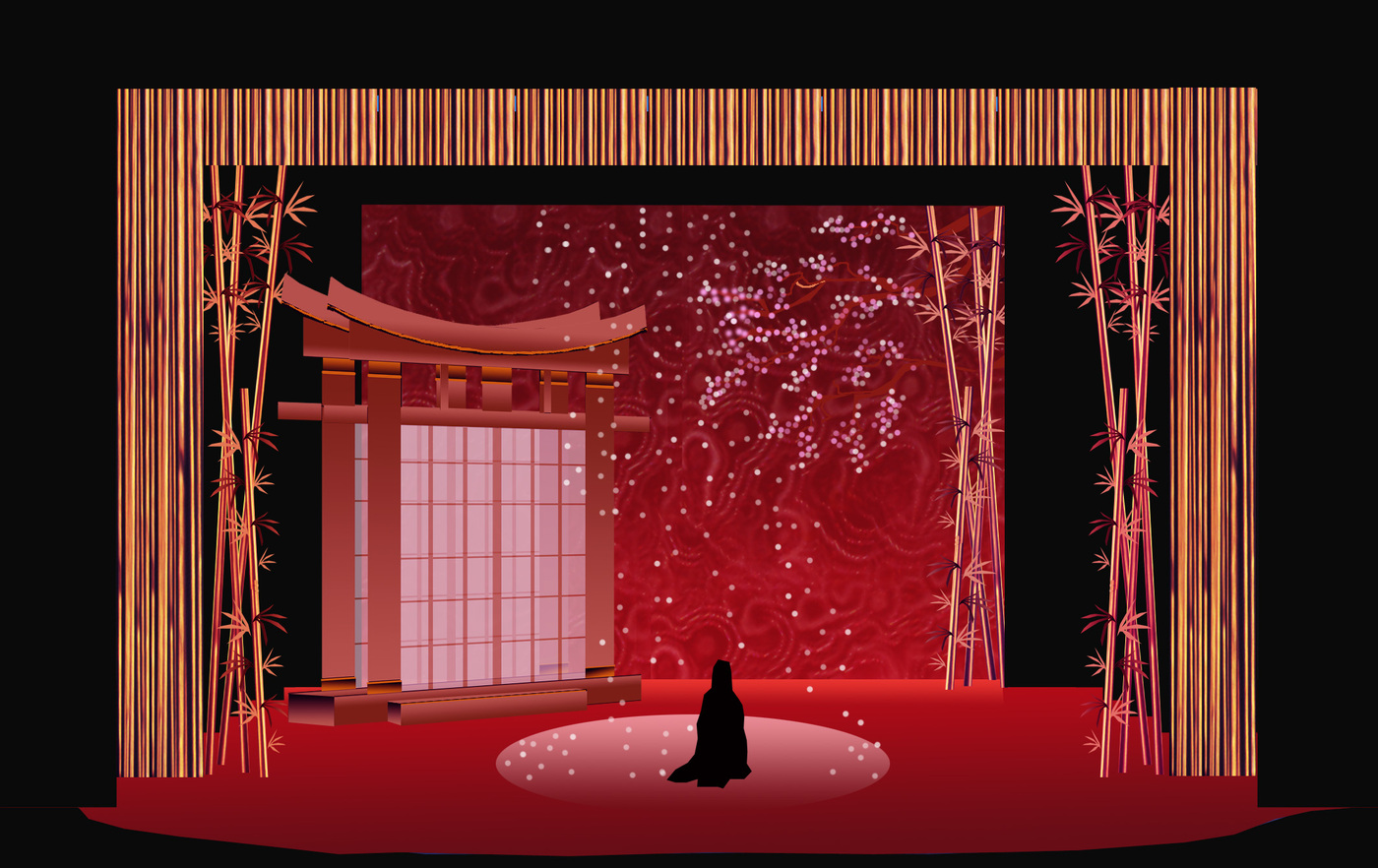 Boceto Escenográfico Madame Butterfly