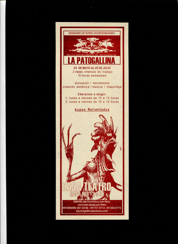 Volante Seminario de Teatro Komplementario