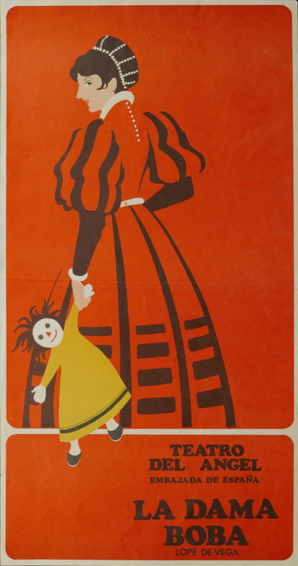 Afiche de la obra La dama boba