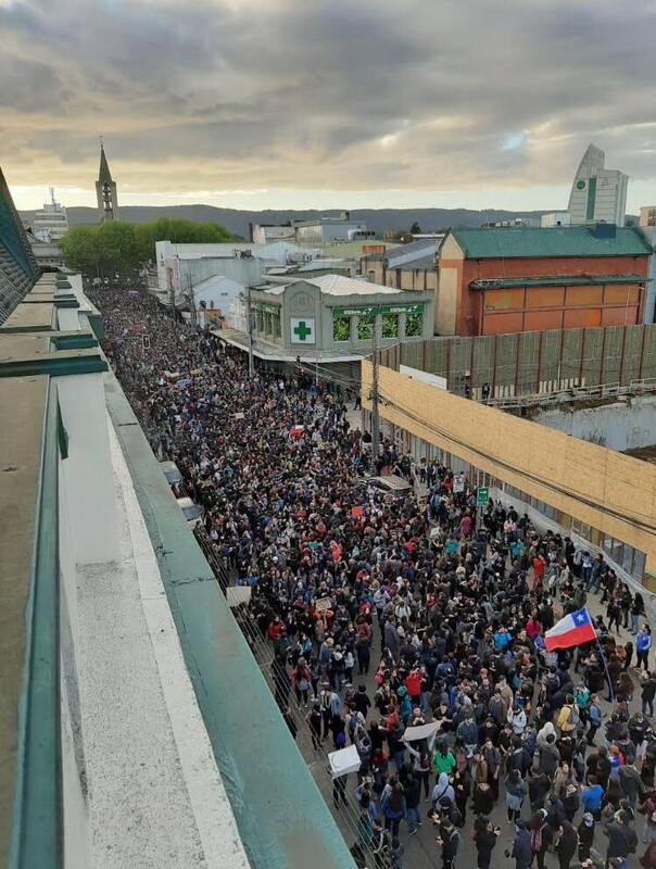 Marcha en Valdivia
