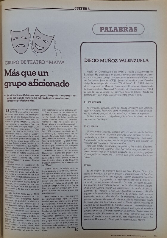 Reportaje Grupo de Teatro Maya: más que un grupo aficionado