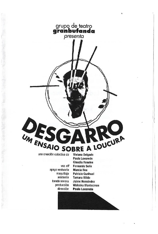 Programa obra Desgarro, um ensaio sobre a loucura