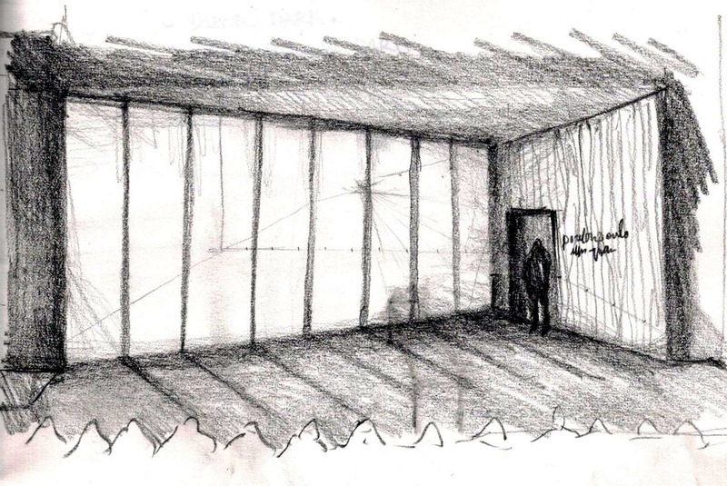 Boceto escenografía NIMBY