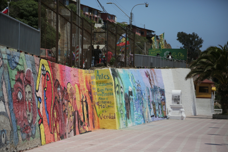 Marcha en Cartagena, mural