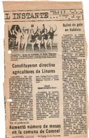Artículo de prensa "Ballet de gala en Valdivia"