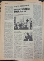Reportaje Teatro Poblacional una vivencia cotidiana