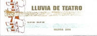 Programa del Festival Lluvia de Teatro de Valdivia