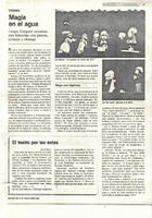 Recorte de prensa: "Magia en el agua"