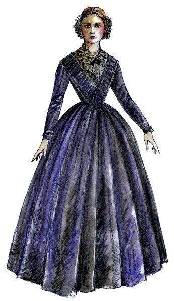 Boceto de Diseño de Vestuario, Lucía de Lammermoor