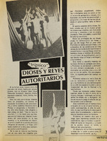 Tríptico: dioses y reyes autoritarios