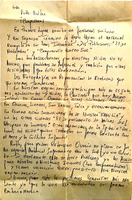 Carta de presidente Ocarin Parral a Ruth Baltra