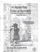 Programa de "Habana Vieja Ciudad en Movimiento" XVII Festival Internacional de Danza en Paisajes Urbanos