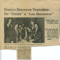 Recorte de prensa en el que se menciona El amor es un buen negocio