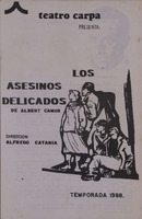Programa de mano de la obra Los Asesinos Delicados