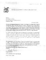 Carta de apoyo de Donato Sartori