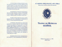 Compañía de Teatro de Muñecos Guiñol en la Academia Diplomática de Chile