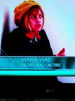 Maha Vial en transmisión televisiva