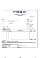 Factura y cadena de correos de compra de pantalla de proyección trasera a Rosco do Brasil