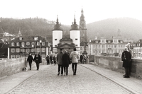 Caminando hacia el castillo de Heidelberg